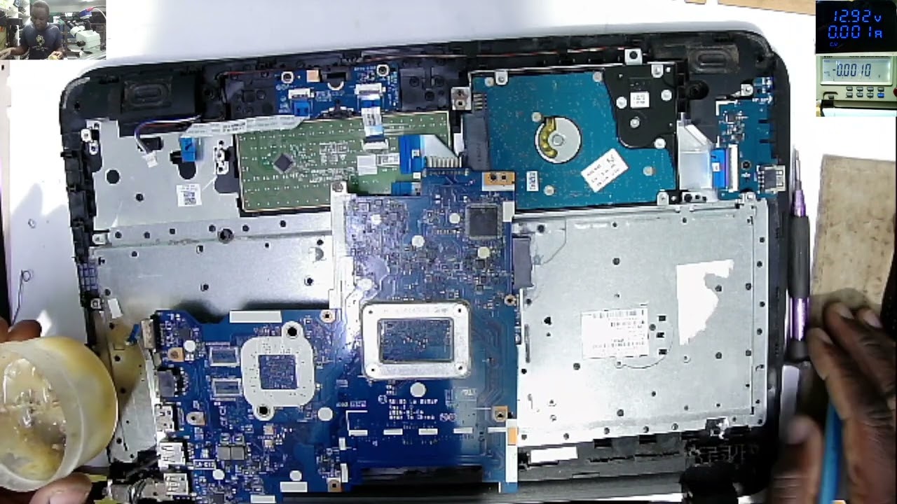 HP 250 G5 Laptop Motherboard Repair Charging Light On But Not Turning On--What Can Be The Faulty?