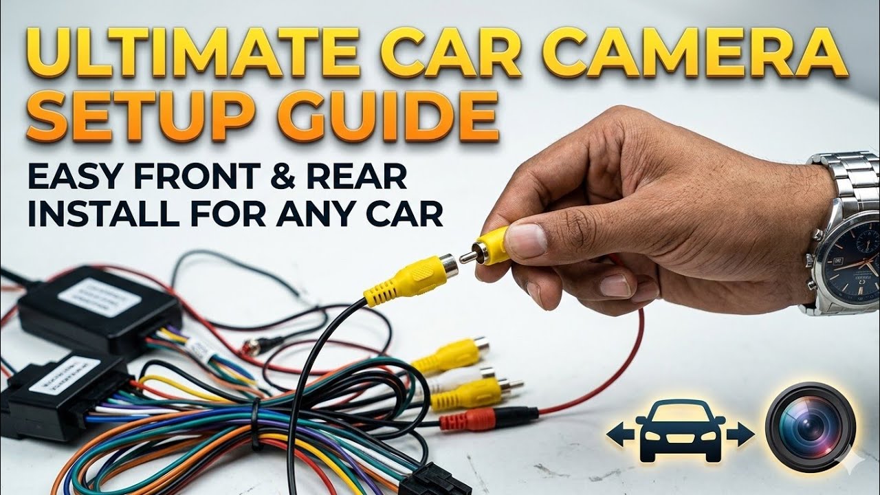 How to install front and back camera interface in any Android car stereo - [Step by Step]