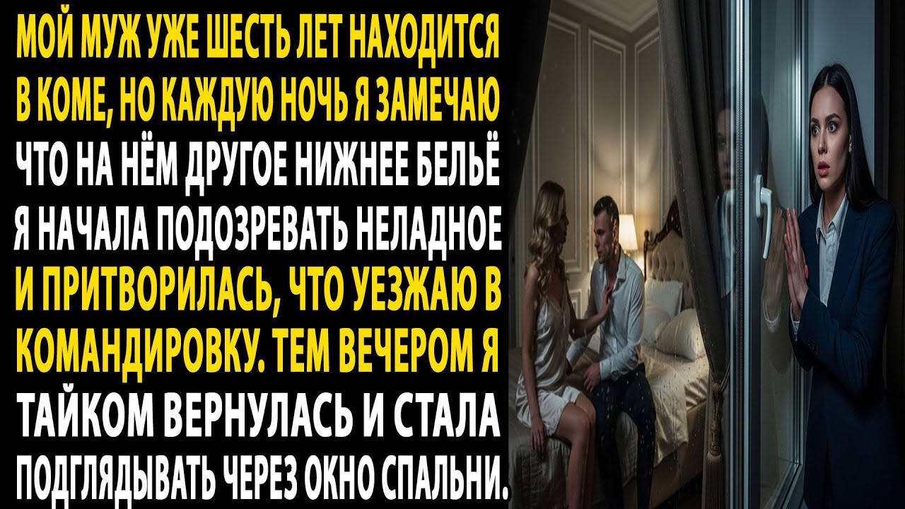 мой муж был в коме ⏳ 6 лет, но его нижнее бельё менялось по ночам 👀. я начала подозревать 🔍🤔 и… 😱..