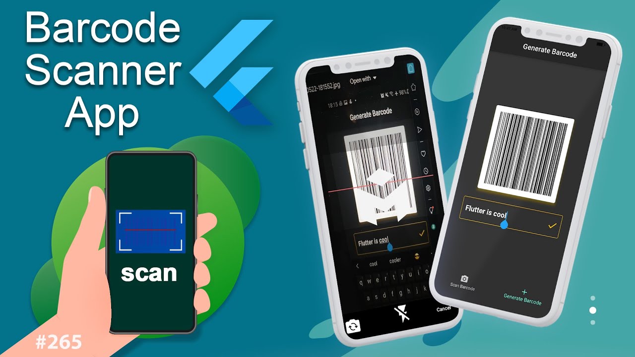 Flutter Tutorial - Barcode Scanner App & Barcode Generator