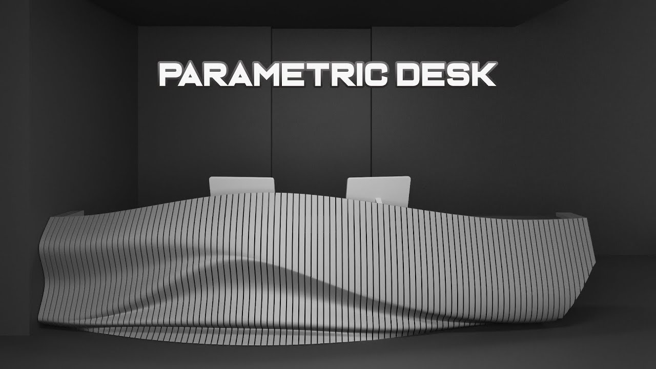 How to Modeling a Parametric Reception Desk In 3ds Max #products #3dmodeling #tutorial