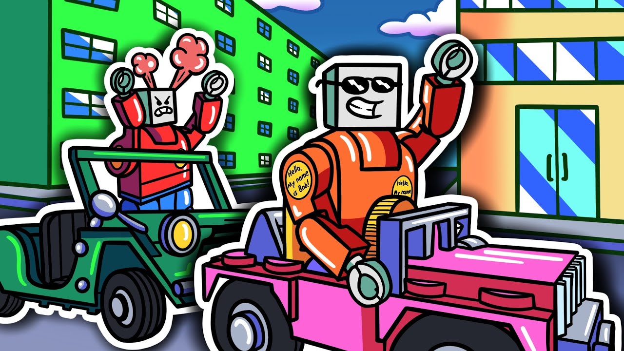 CITY JUMP RACE ENDS IN DISASTER! (Lego Brick Rigs)