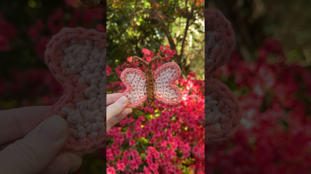 Crochet garden appliqu&eacute; pattern #crochetpattern #crochetapplique