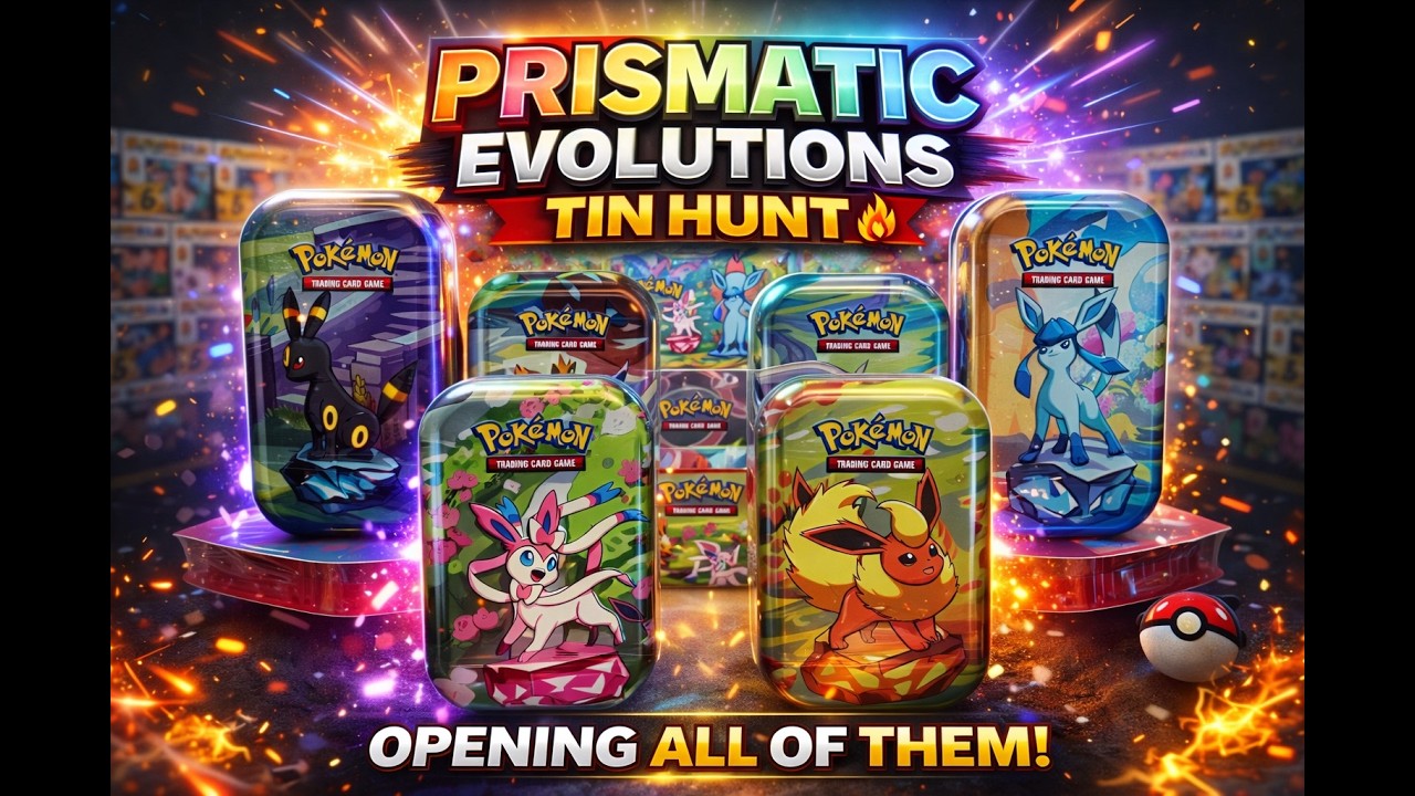 Prismatic Evolutions Mini Tins Opening