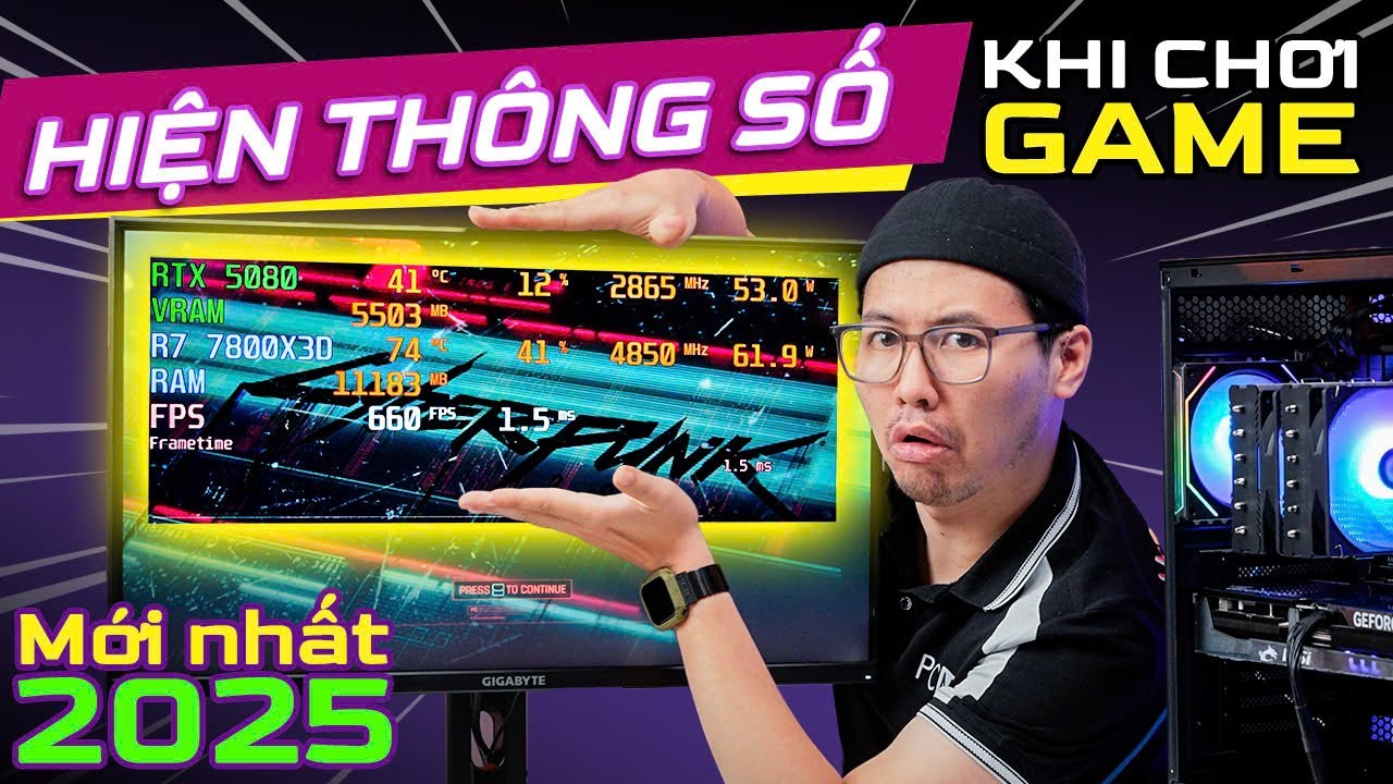 HƯỚNG DẪN HIỆN FPS KHI CHƠI GAME MỚI NHẤT 2025 - BÓC PHỐT Hiệu Năng Với MSI Afterburner