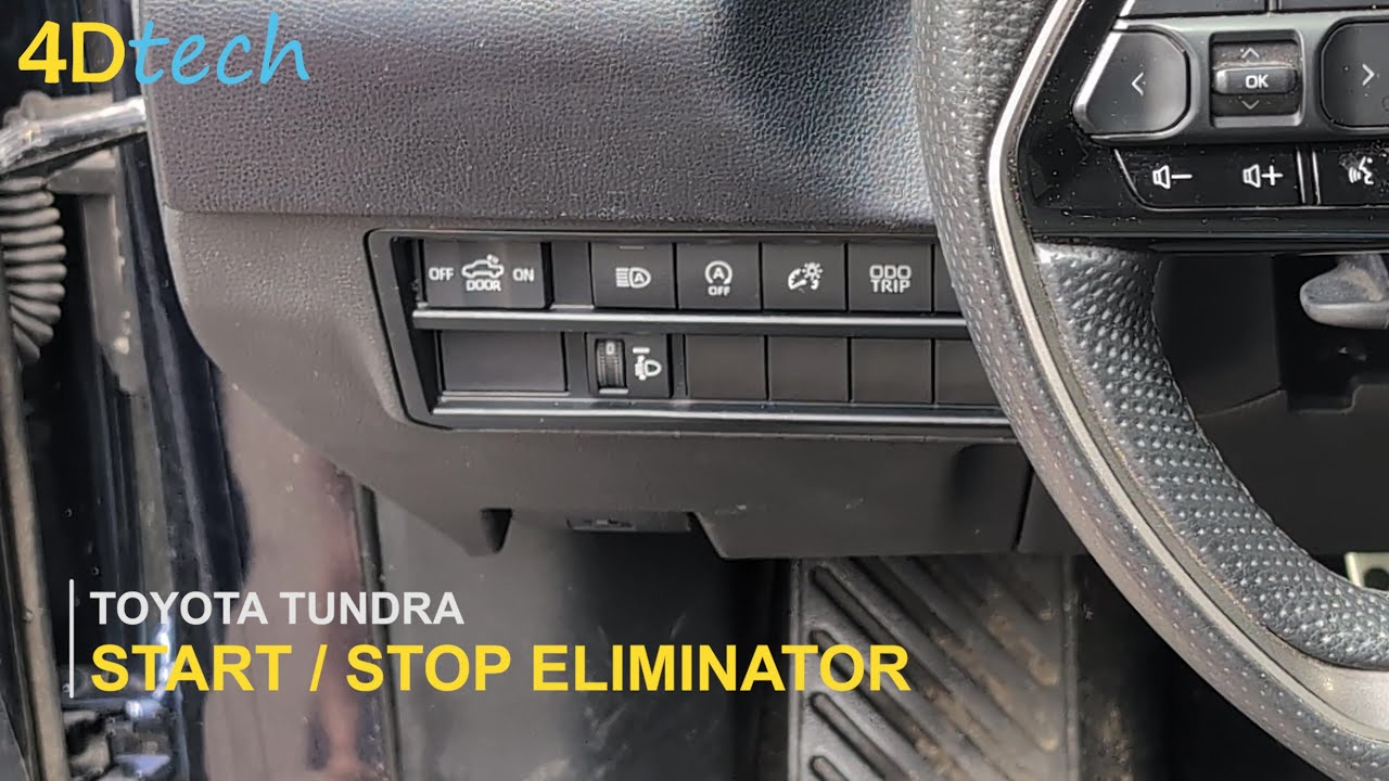 Toyota Tundra DISABLE Auto Start/Stop Feature - Turn ON and OFF permanently! [2022-2026]