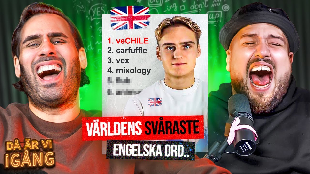 D&Aring; &Auml;R VI IG&Aring;NG: ENGELSKA PROV & K&Auml;RLEKSSPR&Aring;K