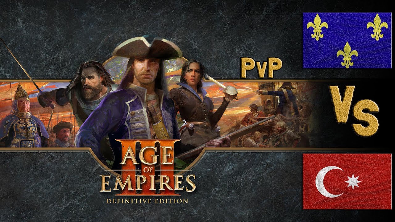 Зажать в кольцо (тактика давки) Age of Empires 3 DE Франция - Османы