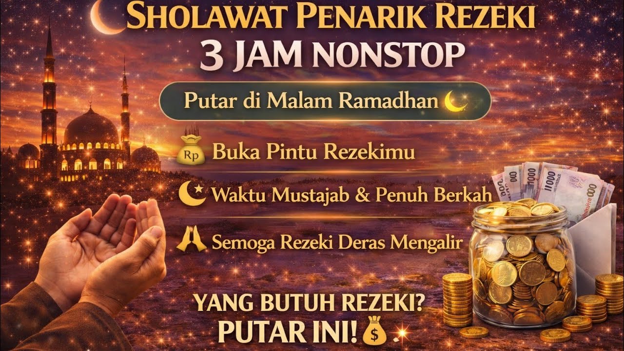 Sholawat Nariyah penarik rezeki & menjemput berkah di bulan suci Ramadhan 