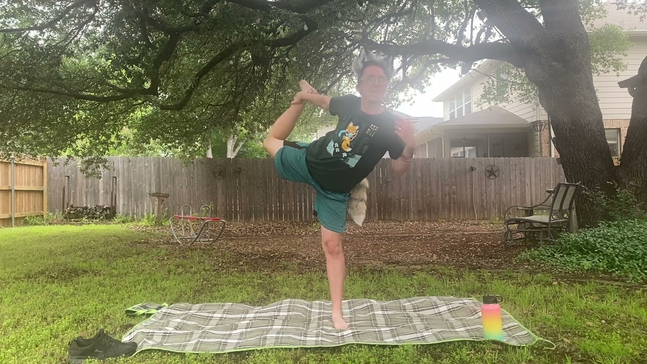 Pet Play Stretching Routine by Handler Rick aka Champ the Fox