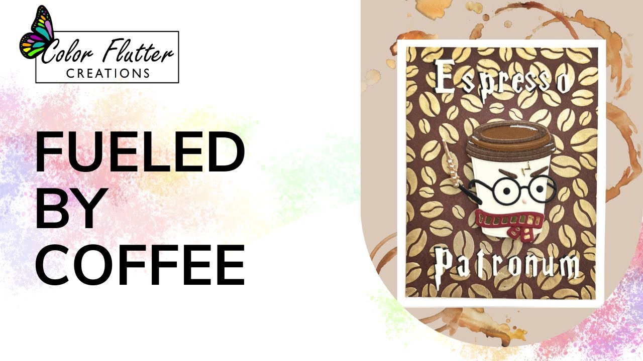 When Coffee Becomes Art ☕ A Whimsical Handmade Card