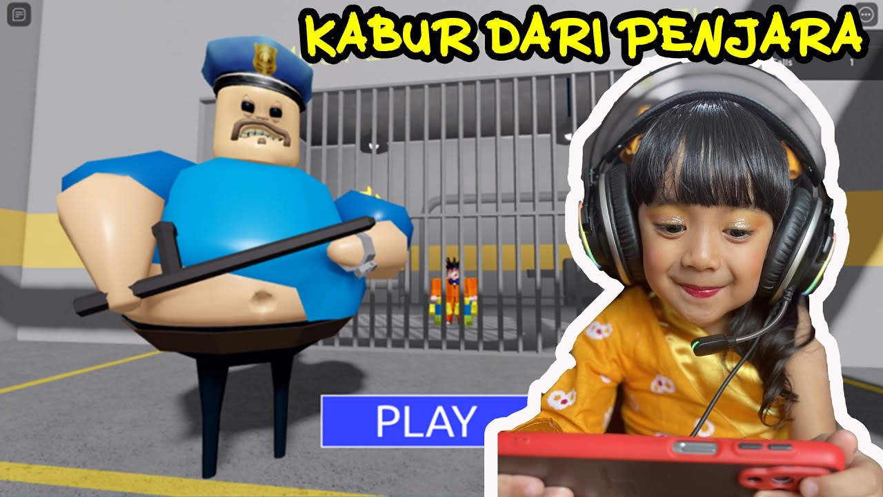 MAIN GAME ROBLOX Escape BARRY'S PRISON RUN First Person OBBY SAMANTHA JAGO