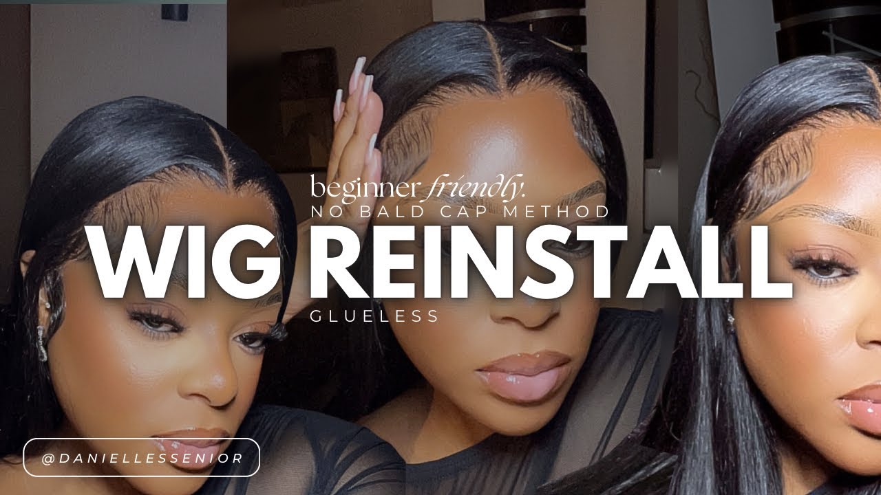 BEGINNER FRIENDLY WIG REINSTALL | SLICK BACK BUN | STEP BY STEP