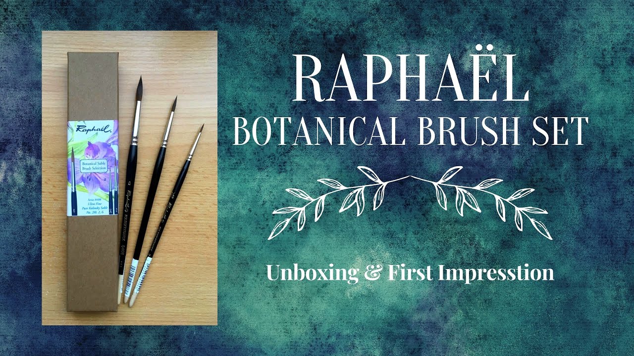 Raphaël Botanical Brush Set Series 8408 | Unboxing + First Impression | Rotmarderhaar Pinsel