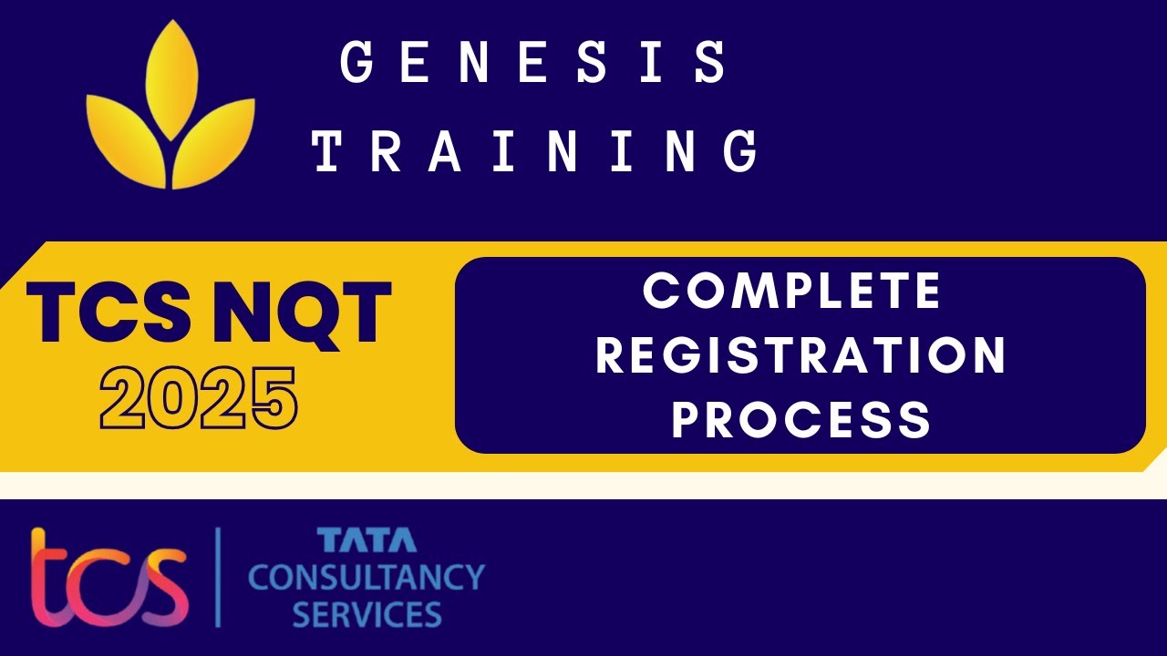 Complete registration process - TCS NQT 2025