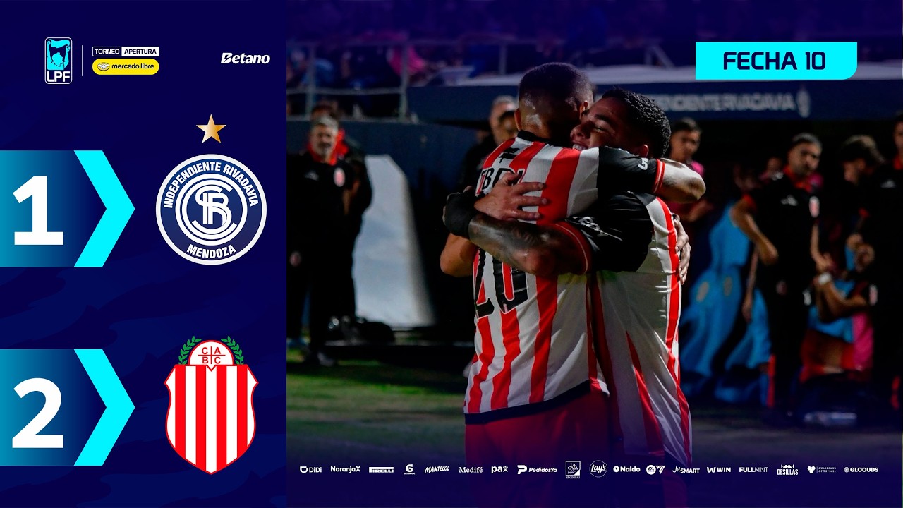 INDEPENDIENTE RIVADAVIA 1 - 2 BARRACAS CENTRAL | Resumen del partido | #TorneoMercadoLibre 2026 🏆