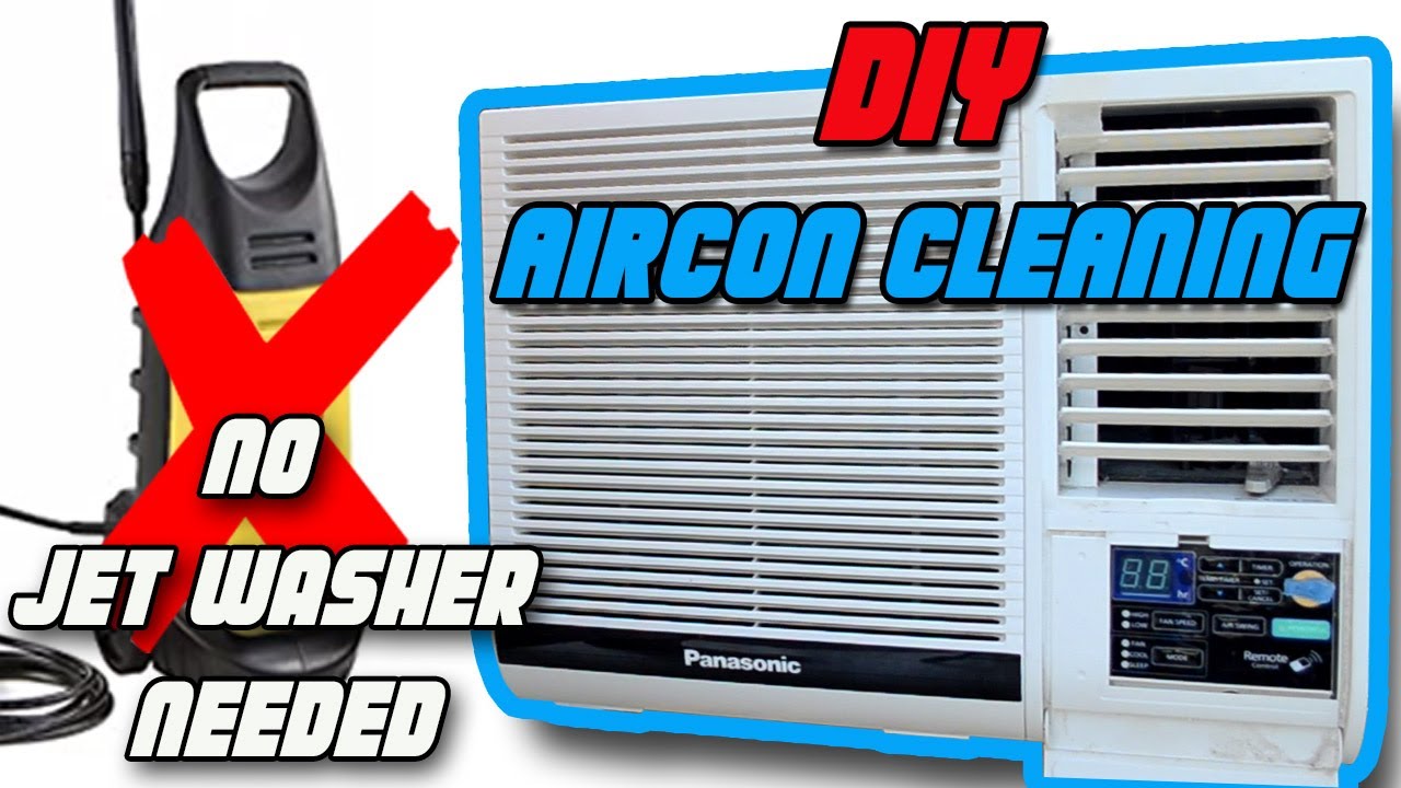 DIY PANASONIC AIRCON CLEANING WITHOUT JET WASHER PANO MAG LINIS NG AIRCON NG WALANG PRESSURE WASHER
