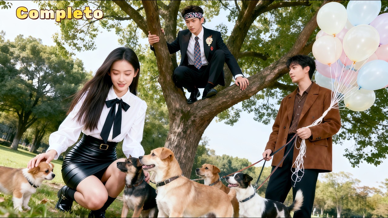 💓El CEO se escondió en un árbol porque le tenía miedo a los perros,¡y la chica lo salvó!¡Enamorarse!