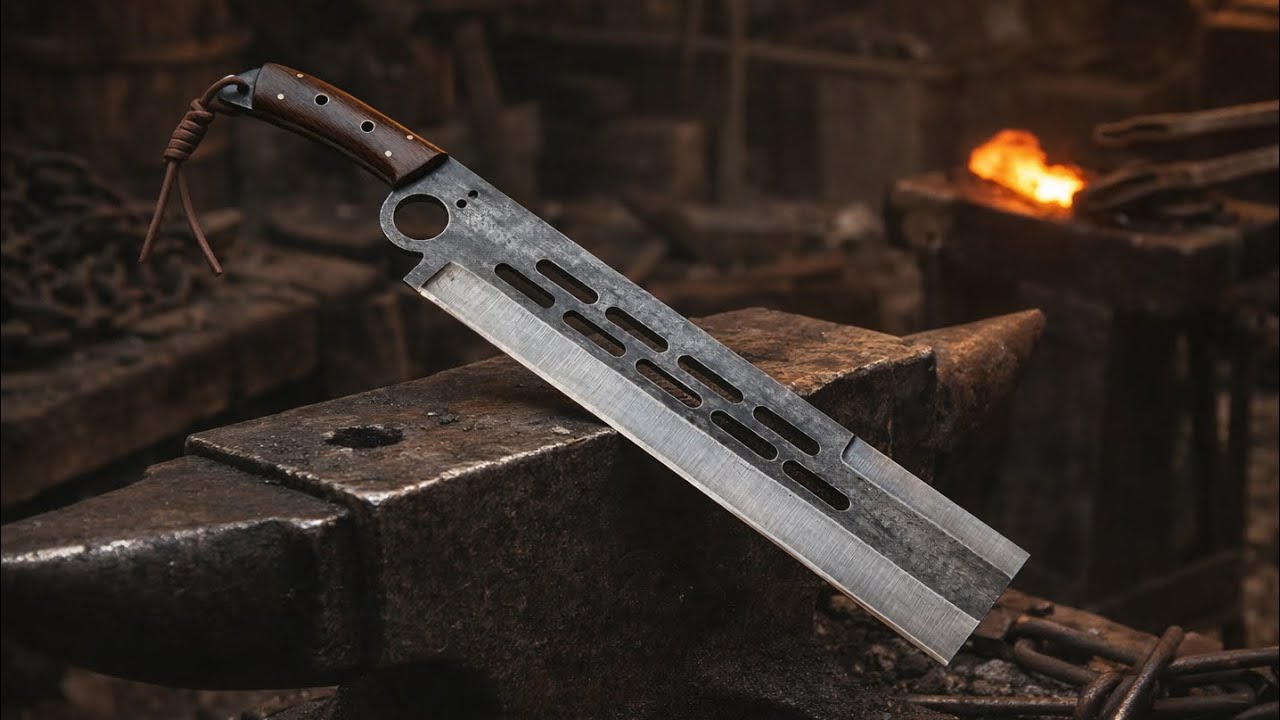 Handmade Tactical Knife – Full Making Process & Final Reveal