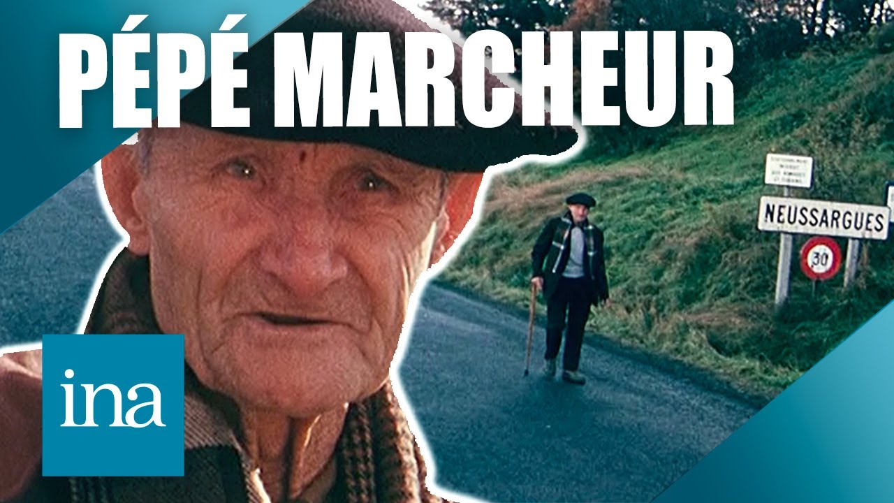 P&eacute;p&eacute; marcheur, 92 ans : la voiture ce n'est pas son truc 💪 | Archive INA
