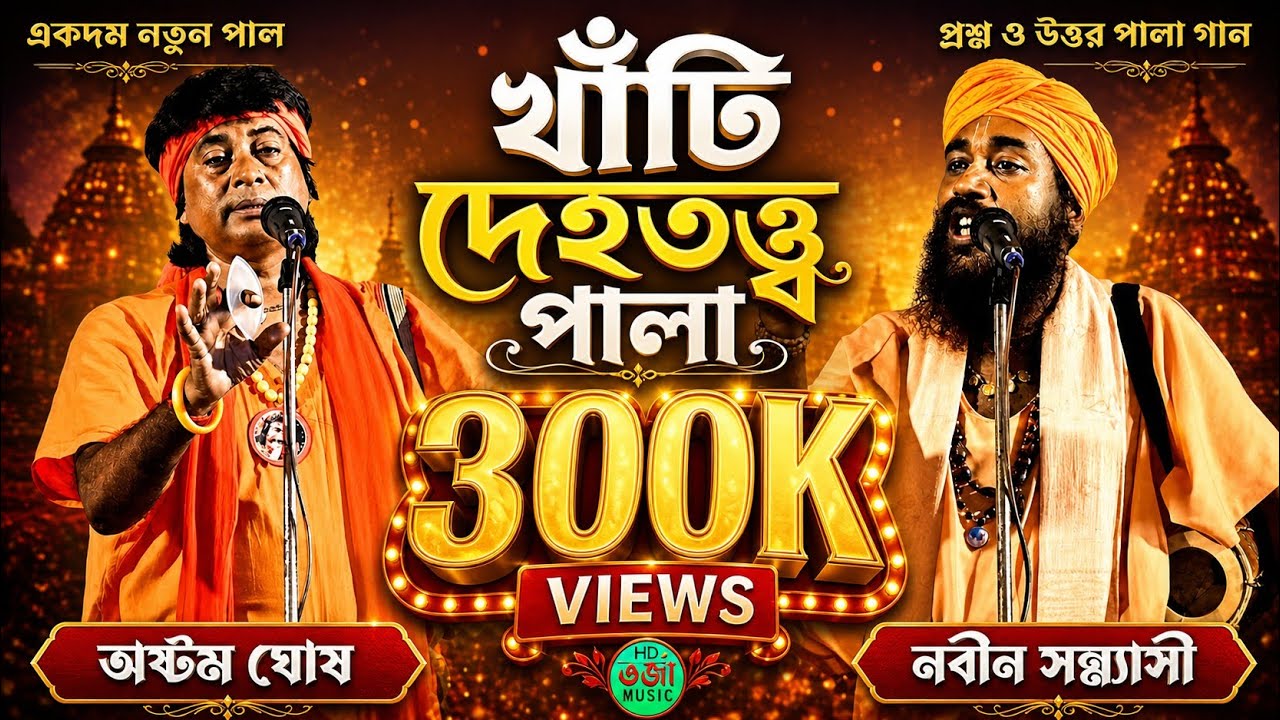 খাঁটি দেহতত্ত্ব তরজা পালা 🔥 Deho Totto Torja 🔥 নবীন সন্ন্যাসী ও অষ্টম ঘোষ 🔥 আধ্যাত্মিক দেহতত্ত্ব গান