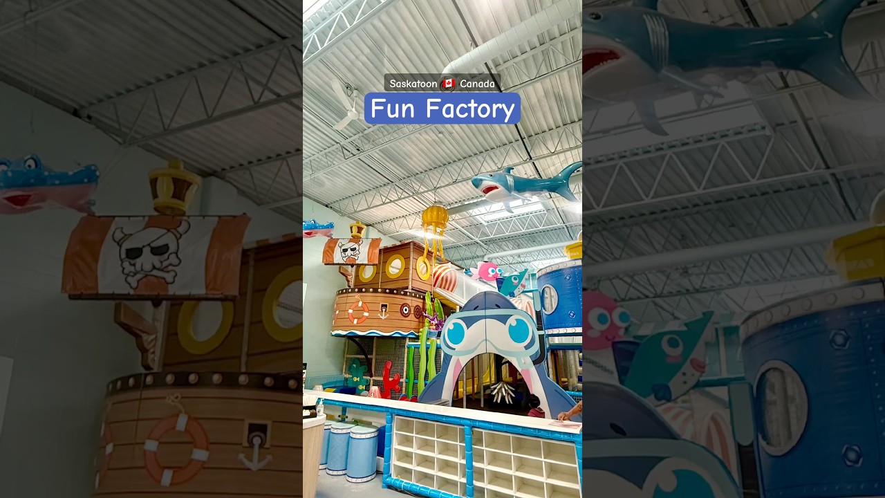 The Fun Factory 🇨🇦 children&rsquo;s indoor play centre#Saskatoon soft play#Canada kids playground#shorts
