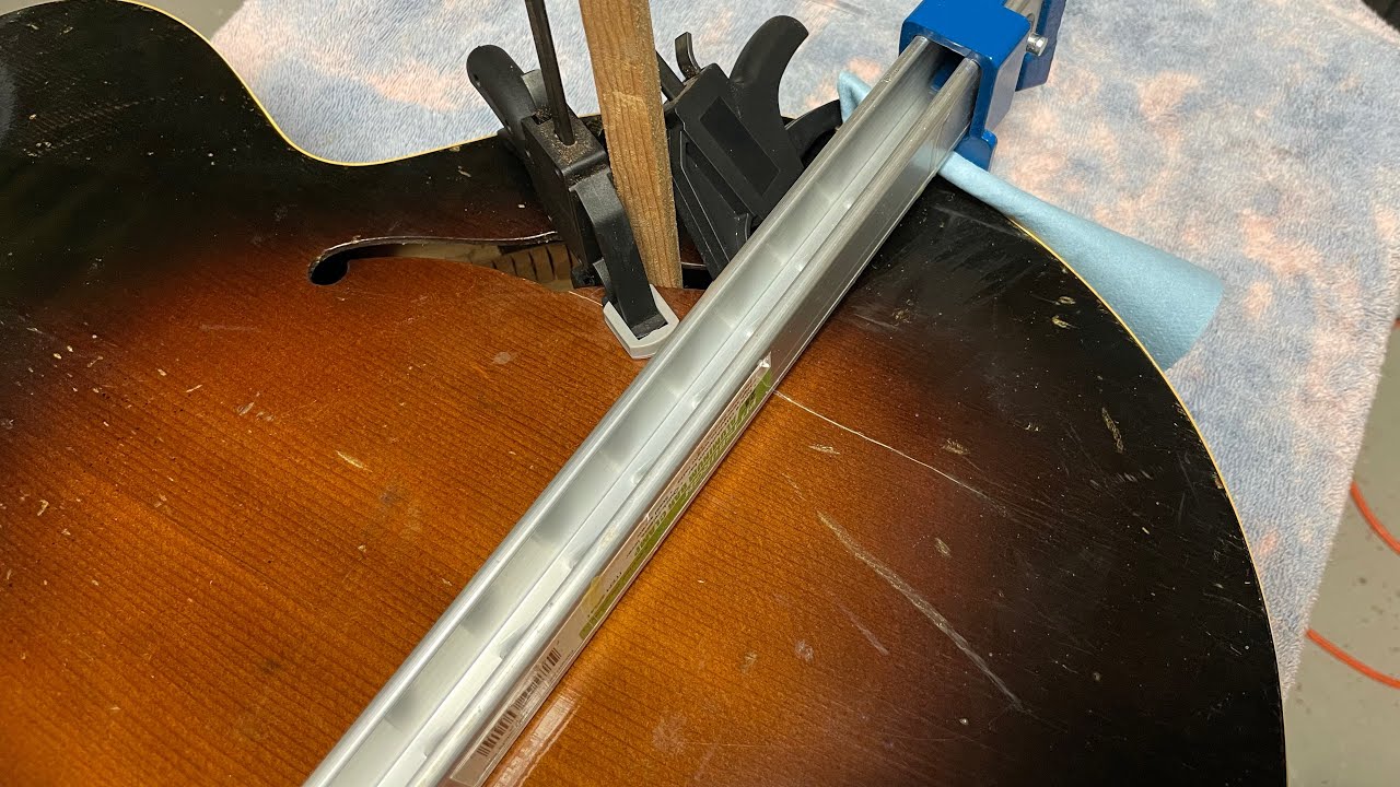 1953 Gibson L-50 crack repair (part 1)