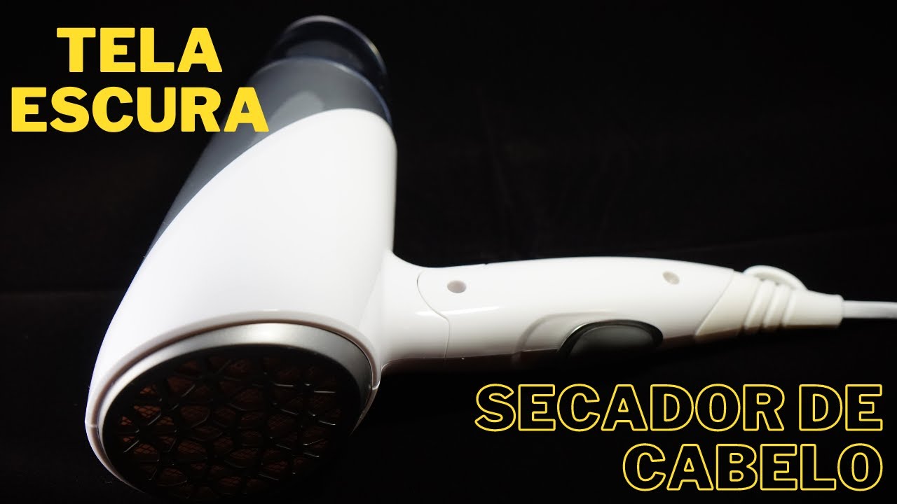 SOM DO SECADOR DE CABELO PARA RELAXAR - RU&Iacute;DO BRANCO - TELA ESCURA
