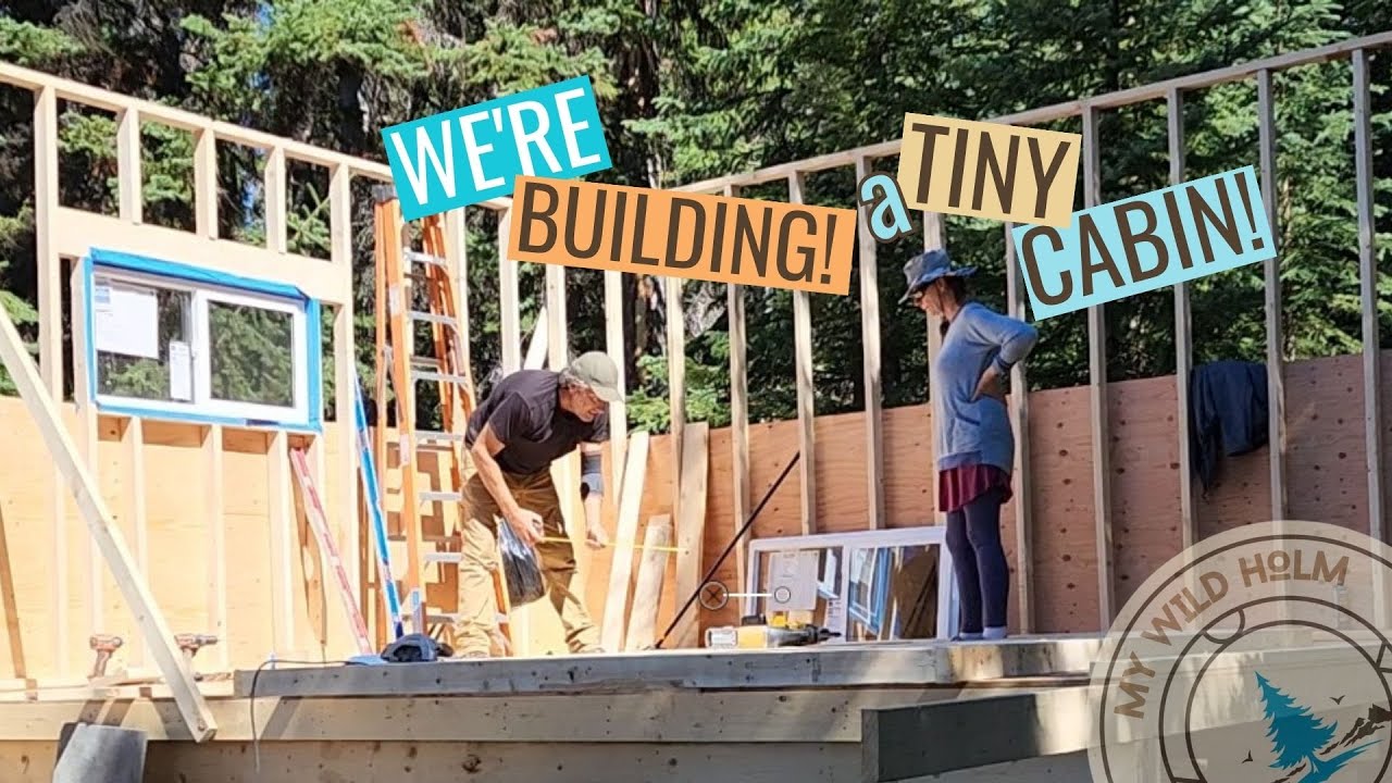 Building a Tiny Cabin on our Off Grid Island | MY WILD HOLM - S1 Ep23