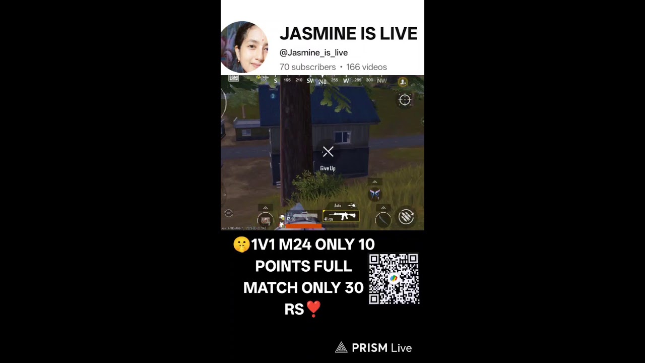 🔥1 v1 With Subscribers 😈 challenge #shorts #bgmi #pubg #jasminebgmi #youtubejasmibe #viral