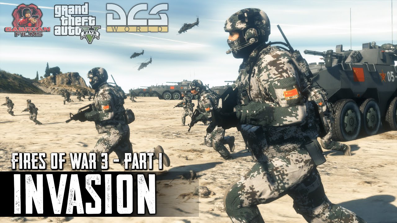 FIRES OF WAR 3 - Part 1 | GTA 5 & DCS Movie (Cinematic)