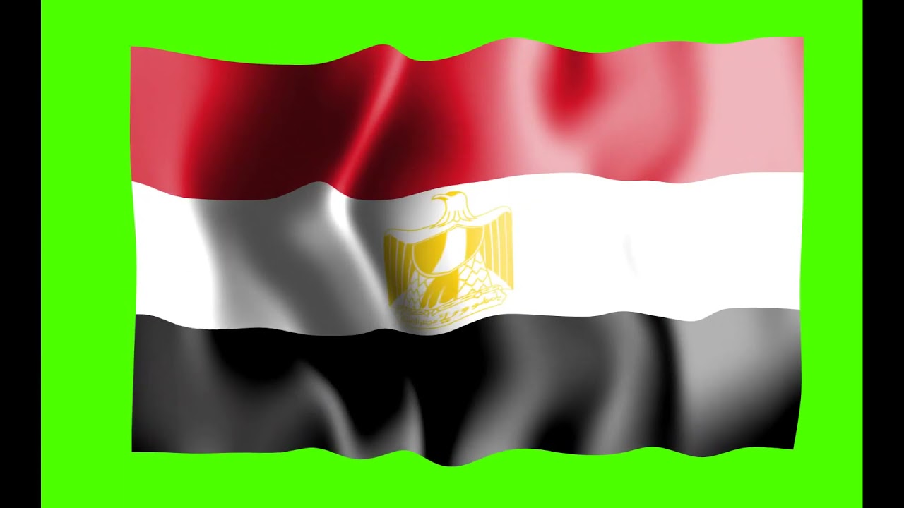 Egypt Flag 3 | Green screen 4K HD  Video | Animated YouTube | No Copyright | Royalty-Free