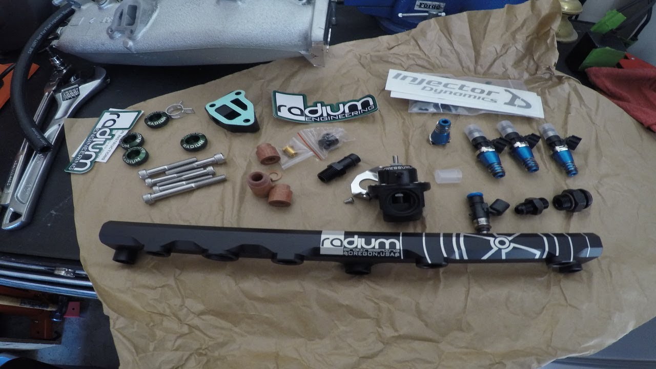 SR20DET gets RADIUM ENGINEERING Fuel rail and Injector Dynamics x1050cc