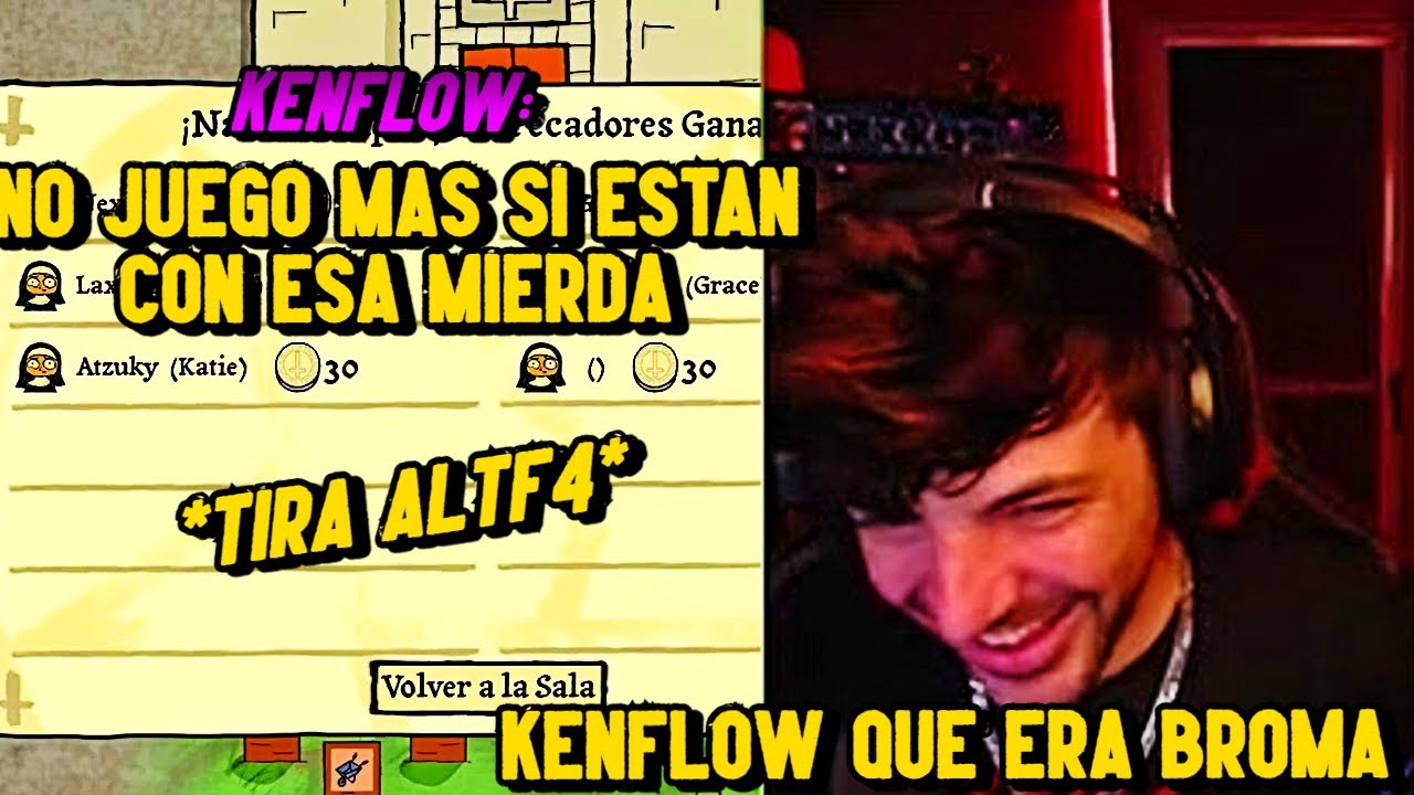 Le dicen a KENFLOW que hace METAGAMING y se ENOJA XDD (tira altf4)