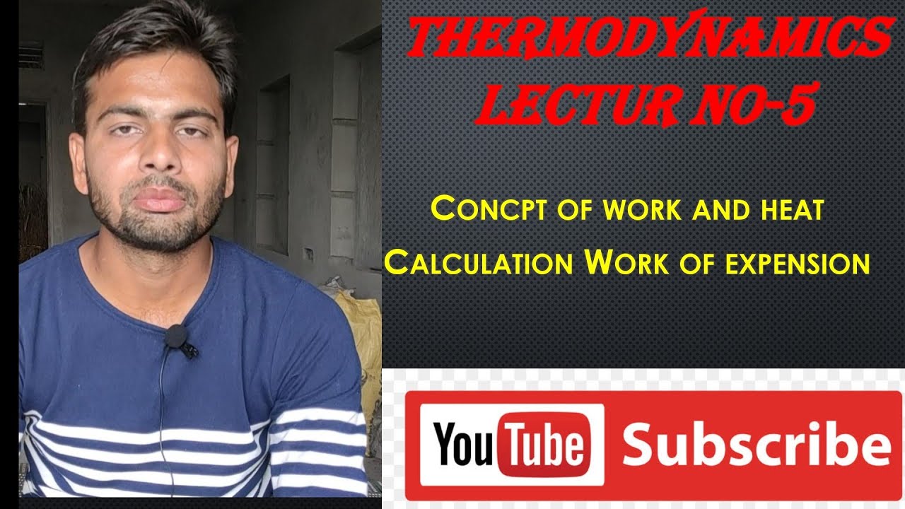 Concpt of work and heat & calculation Work of expension Lecture -5