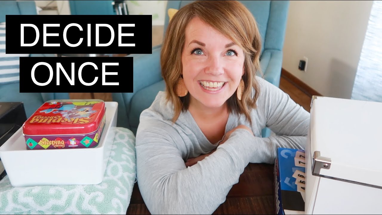 DECIDE ONCE to Declutter Faster (much faster!)