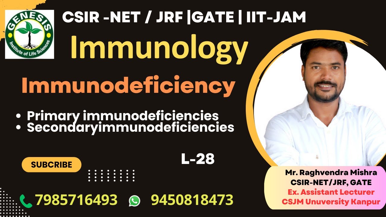 Immunodeficiency | Primary & Secondary immunodeficiencies  | Immunology#genesis_institute
