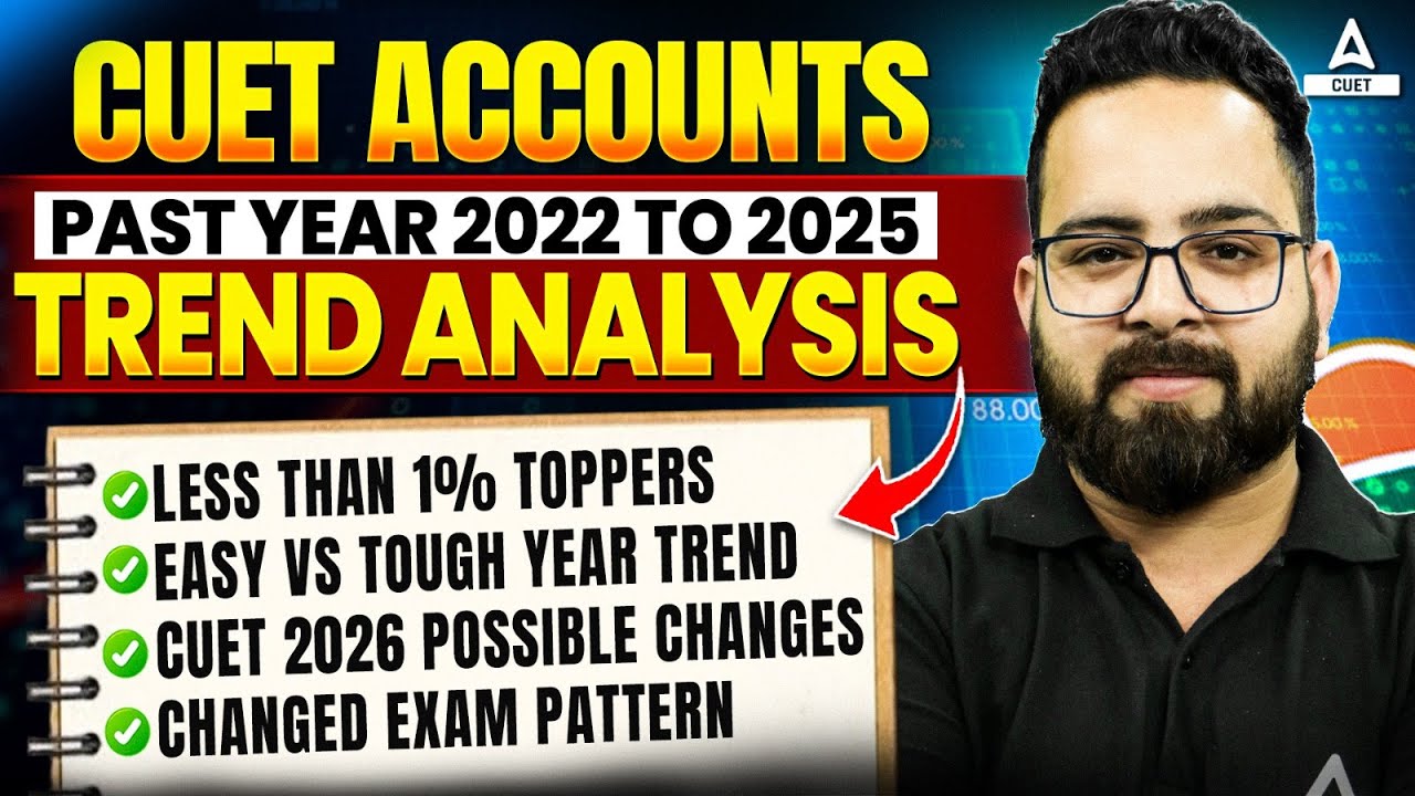 Analysis of Past 4 Years CUET Accounts Exam Trend 📊 | Paper Trend 2022 to 2025 | By Aman Sir