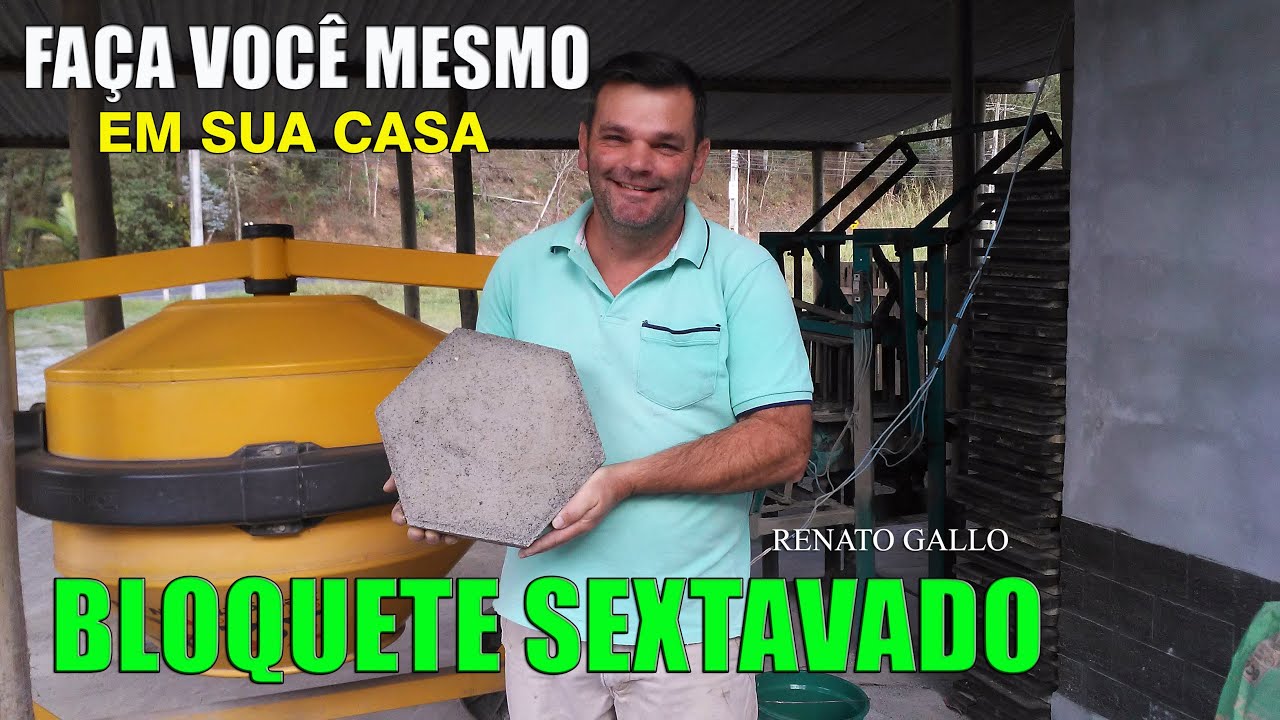 FAÇA VOCÊ MESMO EM CASA BLOQUETES SEXTAVADO - DO IT YOURSELF AT HOME HEXAGONAL BLOCKS