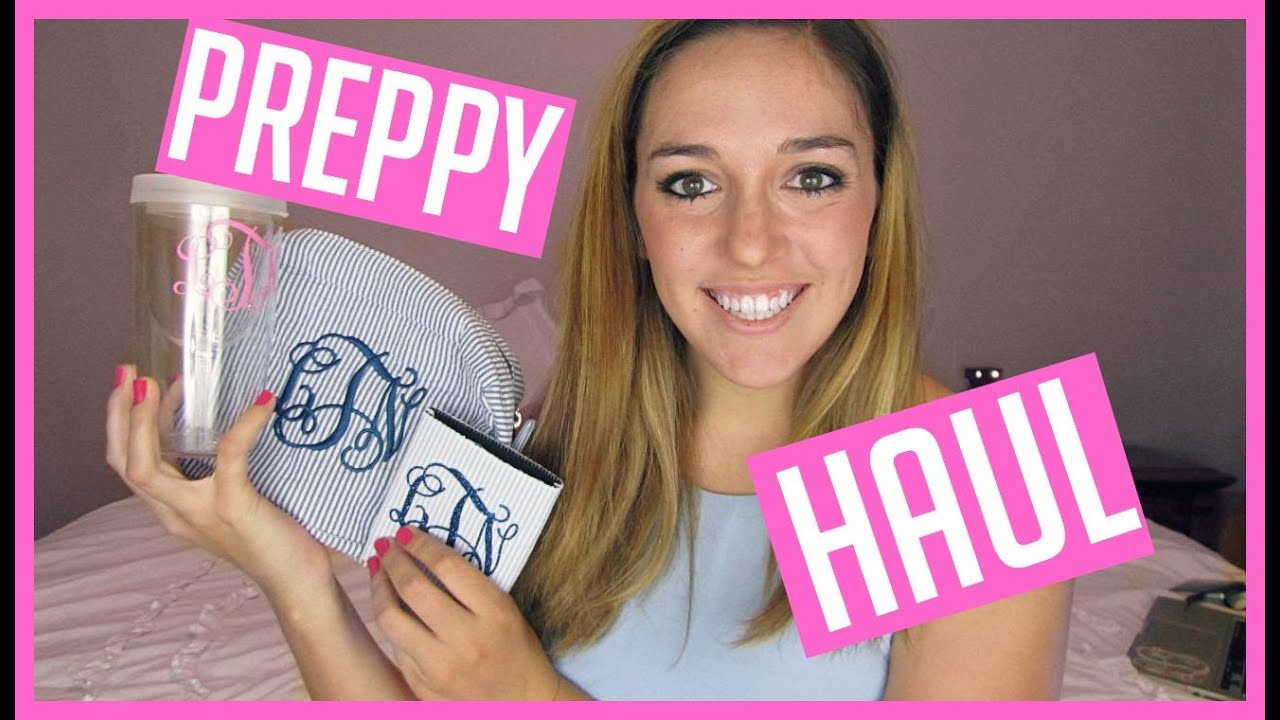 Preppy Haul: Monograms, Dorm Decor and More!