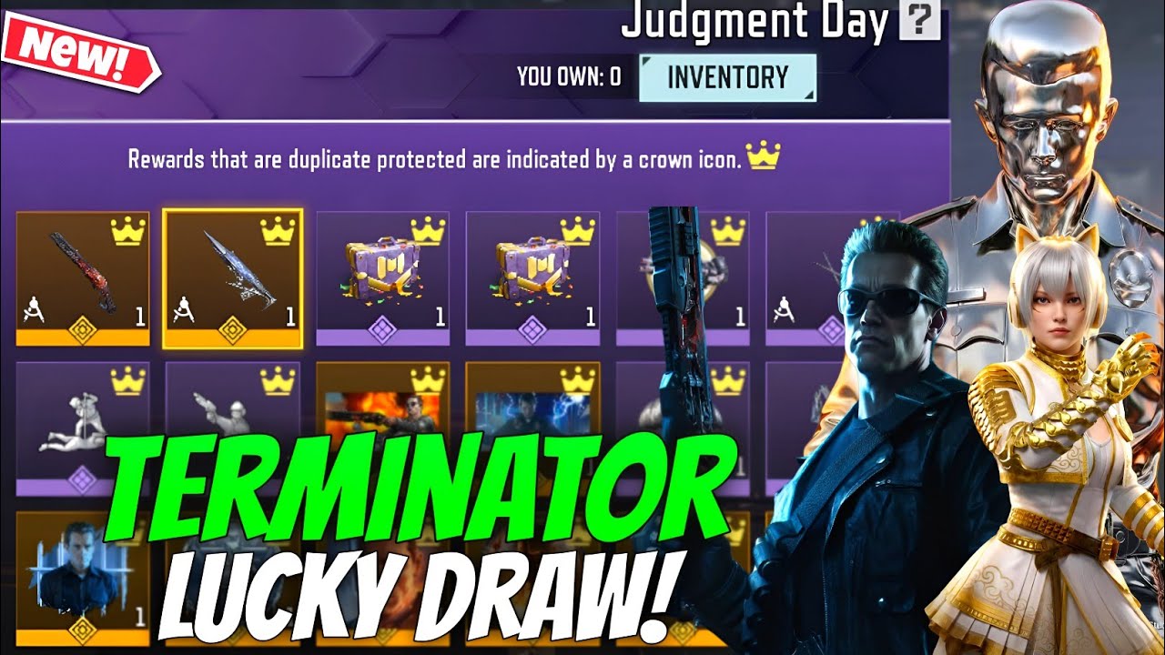 Season 7 New Terminator Lucky Draw! All Legendary Character T800+T1000 | Legendary Gun | CODM Leaks