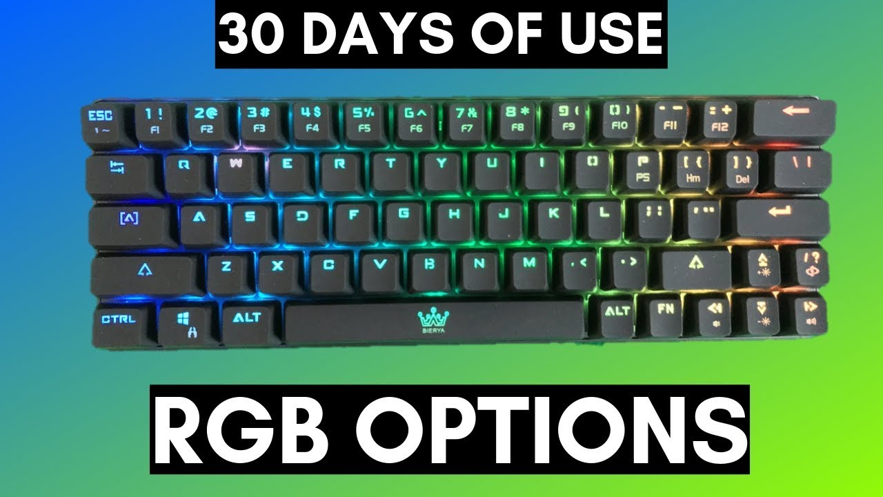 DIERYA Mechanical Gaming Keyboard RGB Options