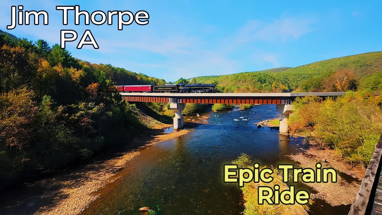 Epic Train Ride in Jim Thorpe Pennsylvania | Lehigh Gorge Scenic Railway