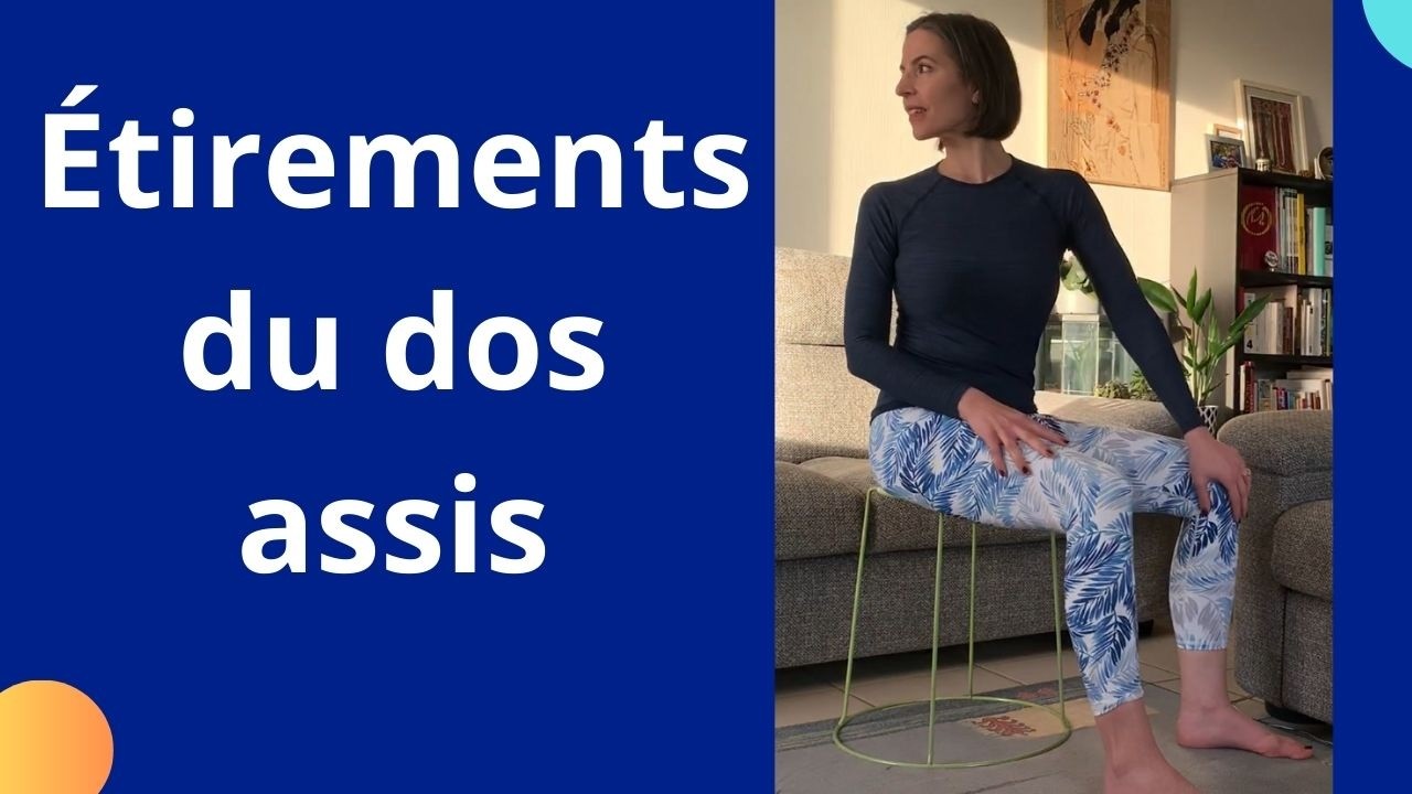 Étirements du dos assis