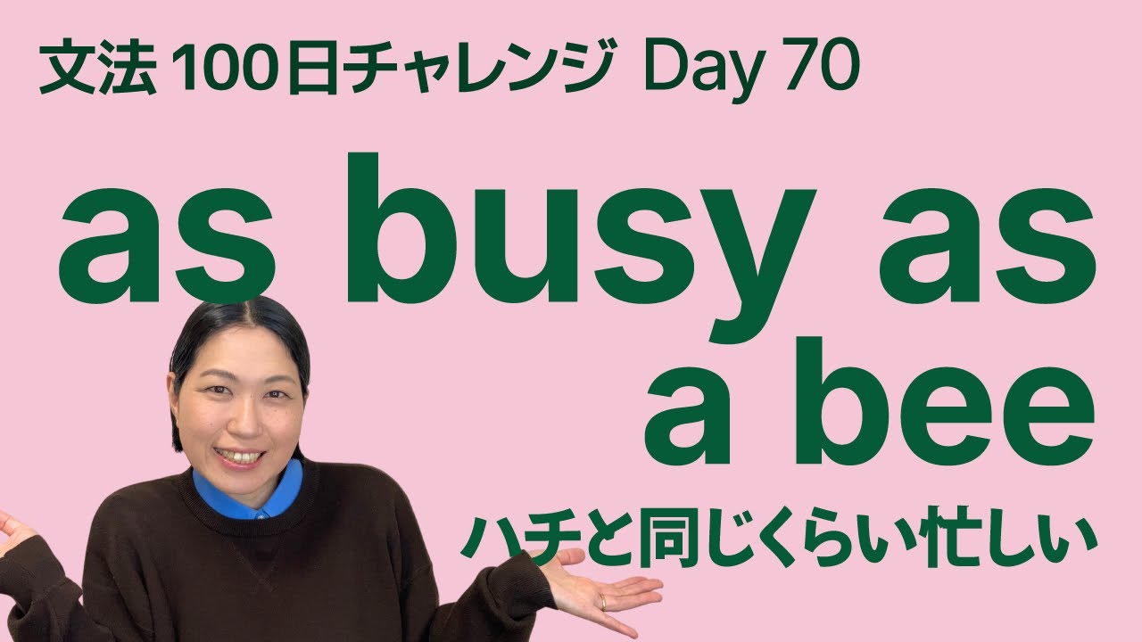 as … as｜同じくらい〜の比較表現をやさしく解説｜文法100日チャレンジ Day70