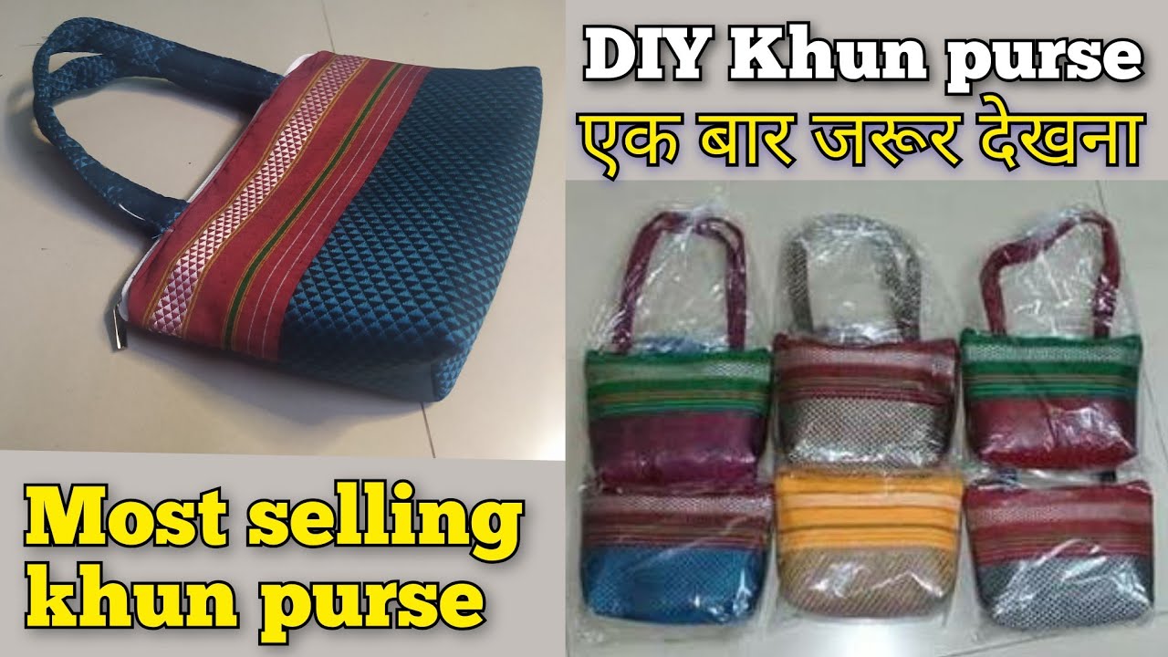 Trending and highest selling khun Purse online | DIY ladies handbag | How to make khan Purse at home