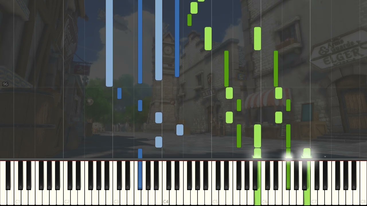 Provincial City of Rolent - Trails in the sky OST piano tutorial