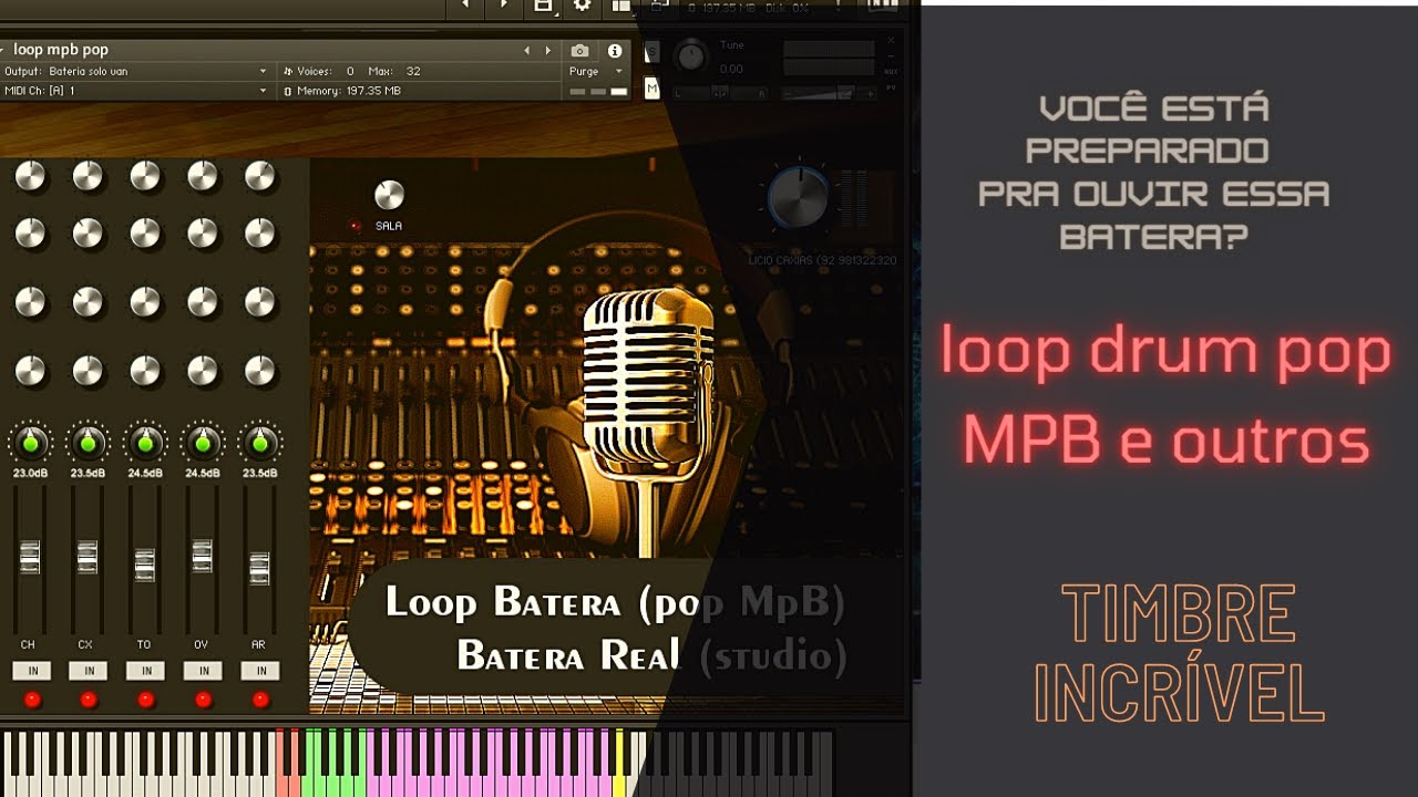 Loop Bateria (Pop MBP e outros) timbragem incrível!!