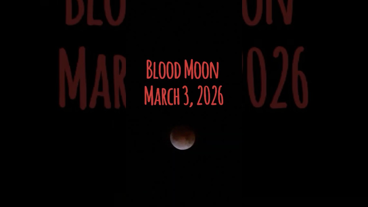 First Blood Moon in 2026! Full Lunar Eclipse. What Makes the Moon Turn Red?