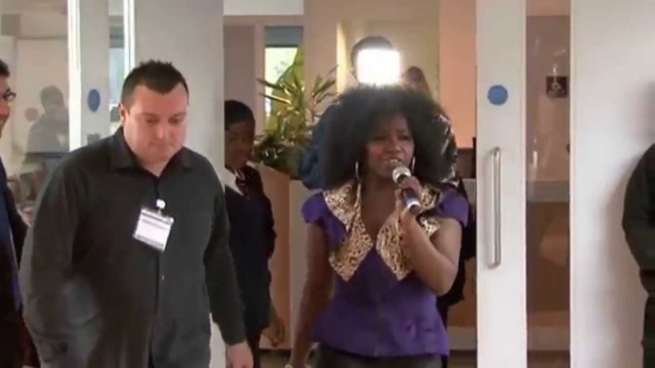Misha B Performing at St Matthew Academy